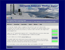 Tablet Screenshot of cairngormweather.eps.hw.ac.uk