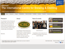 Tablet Screenshot of icbd.hw.ac.uk