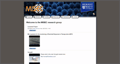 Desktop Screenshot of misec.hw.ac.uk